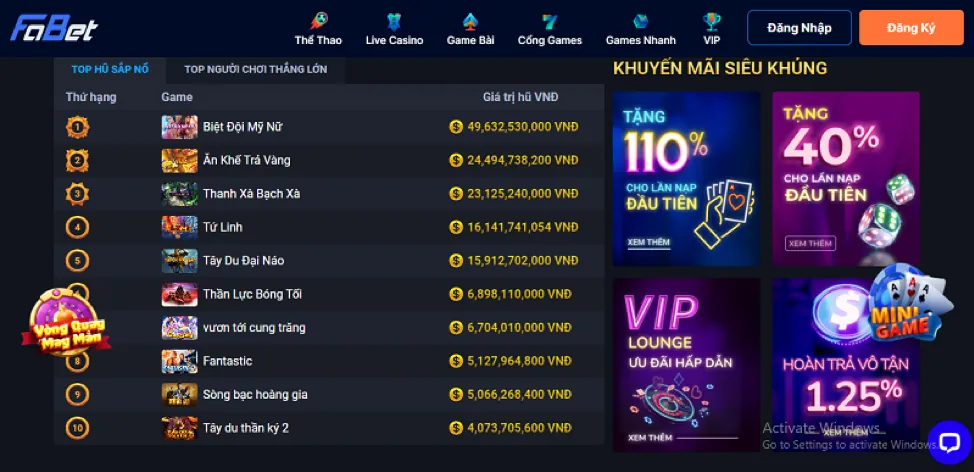 Khuyến mãi nạp tiền lần đầu F8BET2